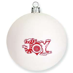 3-1/4"  Shatterproof Ornament White