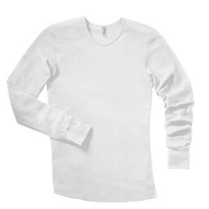 District Threads Long Sleeve Thermal White