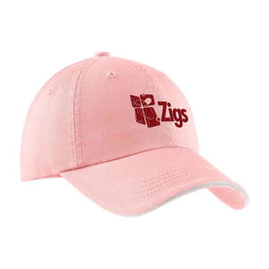Custom Promotional Port Authority Signature Sandwich Bill Cap with Striped Closure