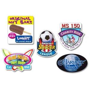 Custom Promotional Full Color Removable Vinyl Decal - 5 Sq. In. or Less