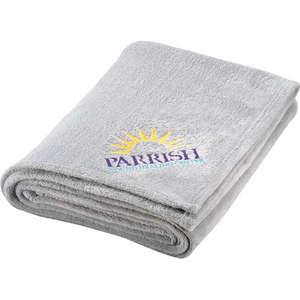 Micro Coral Plush Blanket Gray