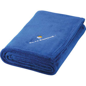 Micro Coral Plush Blanket Blue, Royal