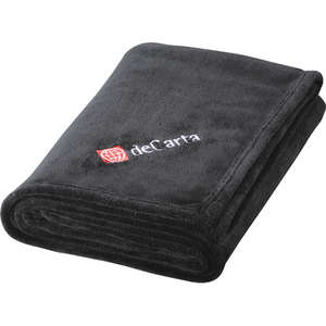 Micro Coral Plush Blanket Black