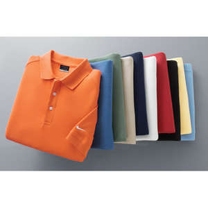 Nike Golf Pique Knit Sport Shirt - Dark/All 