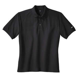 Nike Golf Pique Knit Sport Shirt - Dark/All Black