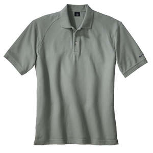Nike Golf Pique Knit Sport Shirt - Dark/All Green, Clay