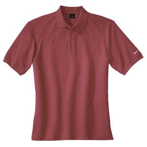 Nike Golf Pique Knit Sport Shirt - Dark/All Red, Pro
