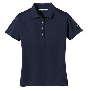 Nike Golf Ladies Tech Basic Dri-Fit Sport Shirt - Dark/All Blue, Midnight