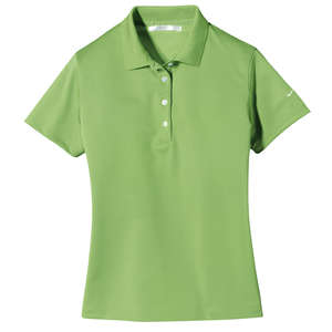Nike Golf Ladies Tech Basic Dri-Fit Sport Shirt - Dark/All Green, Vivid