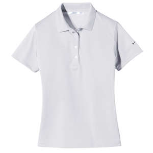 Nike Golf Ladies Tech Basic Dri-Fit Sport Shirt - Dark/All White