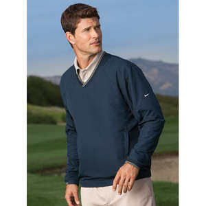 Nike Golf V-Neck Wind Shirt - Dark/All 