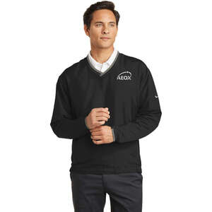 Custom Promotional Nike Golf V-Neck Wind Shirt - Dark/All