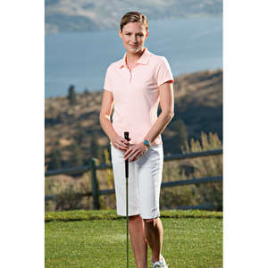 Nike Golf Ladies Dri-Fit Pique II Sport Shirt - Dark/All 