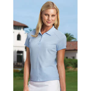 Nike Golf Ladies Dri-Fit Pique II Sport Shirt - Dark/All 