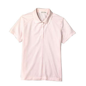 Nike Golf Ladies Dri-Fit Pique II Sport Shirt - Dark/All Pink, Aluminum