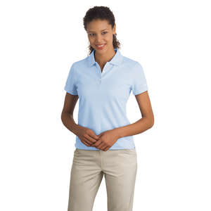 Nike Golf Ladies Dri-Fit Pique II Sport Shirt - Dark/All 