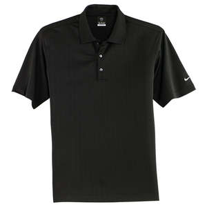 Nike Golf Dri-Fit UV Textured Sport Shirt - Dark/All Black