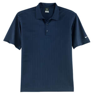 Nike Golf Dri-Fit UV Textured Sport Shirt - Dark/All Blue, Navy
