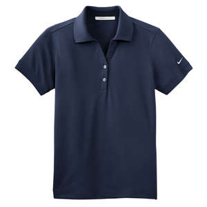 Nike Golf Ladies Dri-Fit Classic Sport Shirt - Dark/All Blue, Midnight