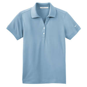 Nike Golf Ladies Dri-Fit Classic Sport Shirt - Dark/All Blue, Skyline