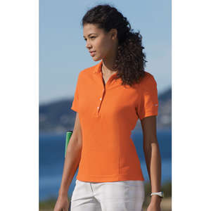 Nike Golf Ladies Pique Knit Sport Shirt - Dark/All 