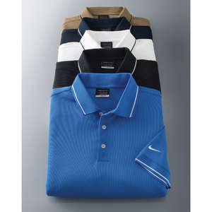 Nike Golf Dri-Fit Classic Tipped Sport Shirt - Dark/All 