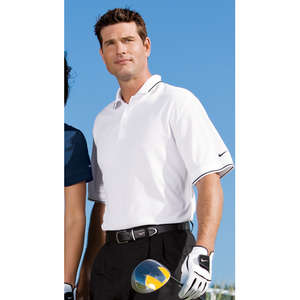 Nike Golf Dri-Fit Classic Tipped Sport Shirt - Dark/All 