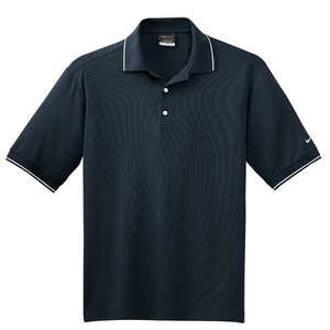 Nike Golf Dri-Fit Classic Tipped Sport Shirt - Dark/All Blue, Dark Navy