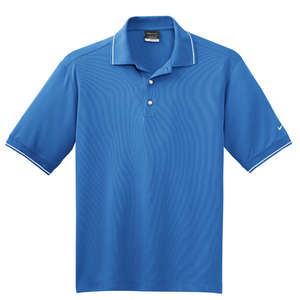 Nike Golf Dri-Fit Classic Tipped Sport Shirt - Dark/All Blue, Pacific