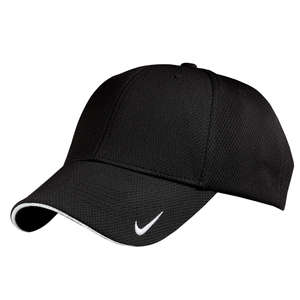 Nike Golf Dri-Fit Mesh Swoosh Flex Sandwich Cap - Dark/All Black