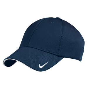 Nike Golf Dri-Fit Mesh Swoosh Flex Sandwich Cap - Dark/All Blue, Navy