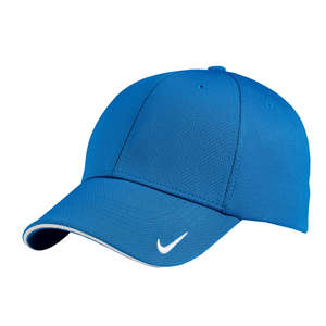 Nike Golf Dri-Fit Mesh Swoosh Flex Sandwich Cap - Dark/All Blue, Pacific