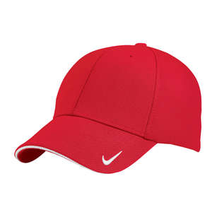 Nike Golf Dri-Fit Mesh Swoosh Flex Sandwich Cap - Dark/All Red, Sport
