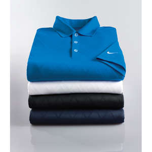 Nike Golf Dri-Fit Cross-Over Texture Sport Shirt - Dark/All