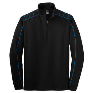 Nike Golf Dri-Fit Half-Zip Cover-Up - Dark/All Black/Blue