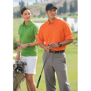 Nike Golf Ladies Dri-Fit Pebble Texture Sport Shirt - Dark/All