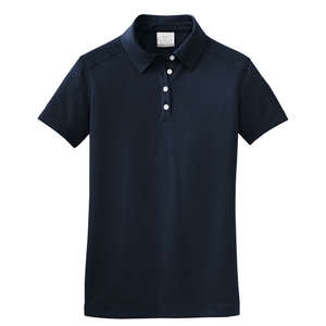 Nike Golf Ladies Dri-Fit Pebble Texture Sport Shirt - Dark/All Blue, Midnight