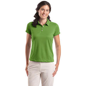 Nike Golf Ladies Dri-Fit Pebble Texture Sport Shirt - Dark/All