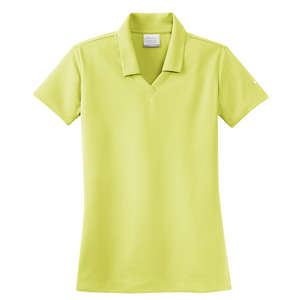 Nike Golf Ladies Dri-Fit Micro Pique Sport Shirt - Dark/All Green, Lawn