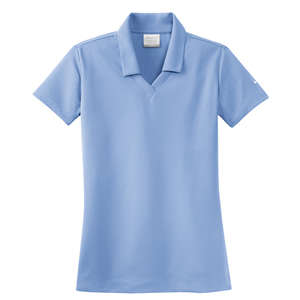 Nike Golf Ladies Dri-Fit Micro Pique Sport Shirt - Dark/All Blue, Valor