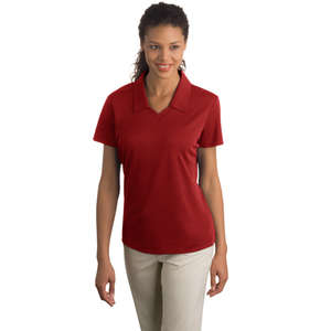 Nike Golf Ladies Dri-Fit Micro Pique Sport Shirt - Dark/All 