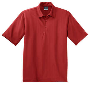 Nike Golf Dri-Fit Drop Needle Sport Shirt - Dark/All Red, Varsity