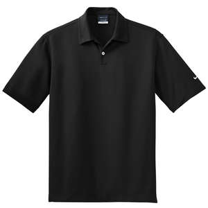Nike Golf Dri-Fit Pebble Texture Sport Shirt - Dark/All Black
