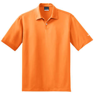 Nike Golf Dri-Fit Pebble Texture Sport Shirt - Dark/All Orange