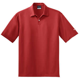 Nike Golf Dri-Fit Pebble Texture Sport Shirt - Dark/All Red, Varsity