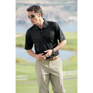 Nike Golf Dri-Fit Mini Texture Sport Shirt - Dark/All