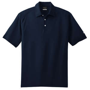 Nike Golf Dri-Fit Mini Texture Sport Shirt - Dark/All Blue, Navy