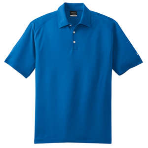 Nike Golf Dri-Fit Mini Texture Sport Shirt - Dark/All Blue, Signal
