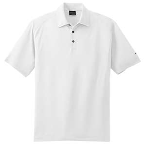 Nike Golf Dri-Fit Mini Texture Sport Shirt - Dark/All White