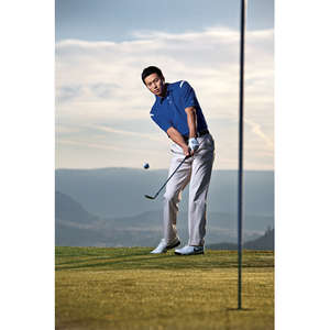 Nike Golf Dri-Fit Shoulder Stripe Sport Shirt - Dark/All
